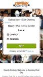 Mobile Screenshot of cowboychatcity.com