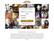 Tablet Screenshot of cowboychatcity.com